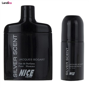 ادو پرفیوم مردانه نایس پاپت مدل Silver Scent حجم 82 میلی لیتر به همراه رول ضد تعریق حجم 60 میلیلیتر