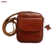 کیف دوشی چرم طبیعی شوکا مدل SH12